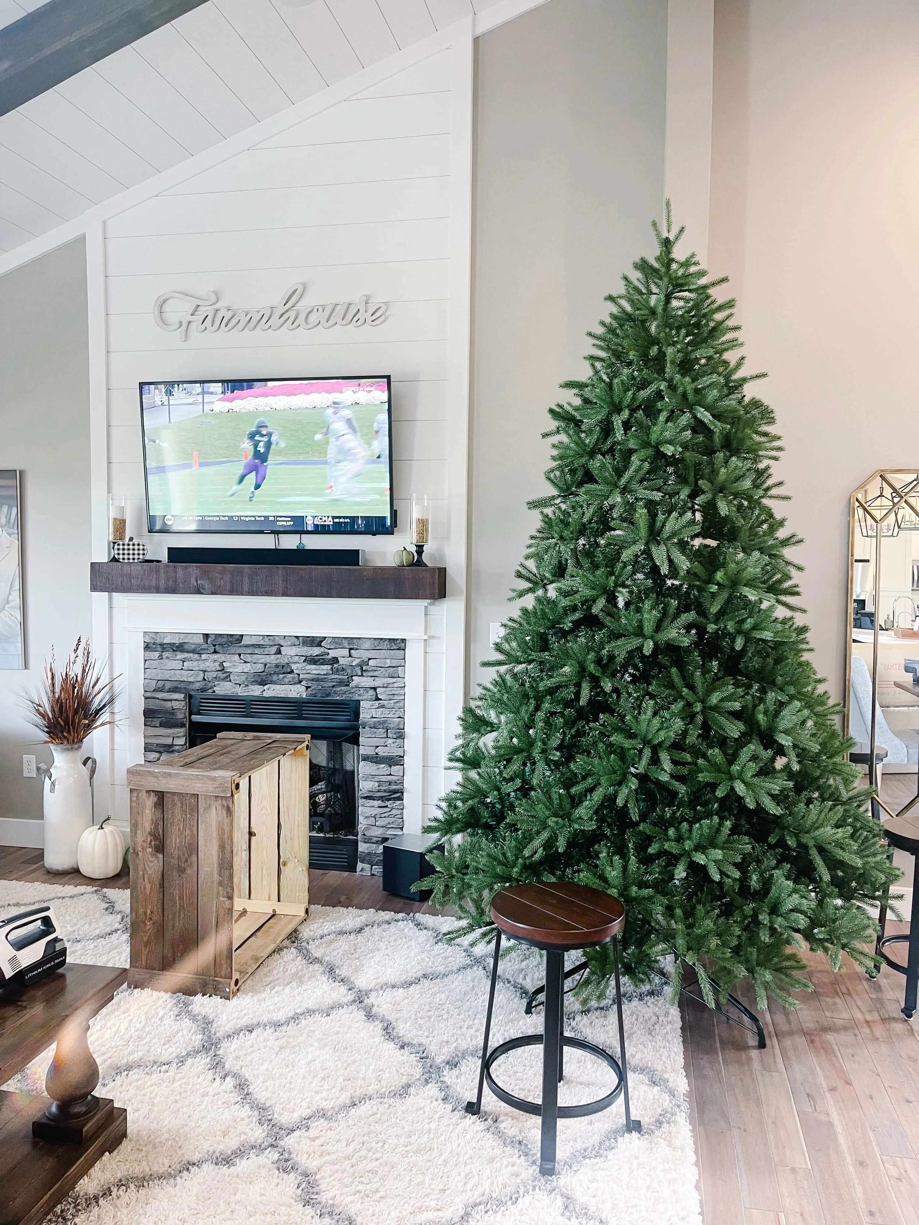 12-Foot King Fraser Fir Artificial Christmas Tree with 2300 Warm White and Multi-Color LED Lights - Perfect for Holiday Decorating!