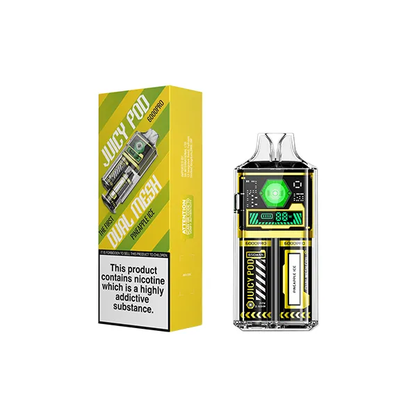 20mg Juicy Pod 6000 Pro Disposable Vape Kit 6000 Puffs [3 FOR £24]