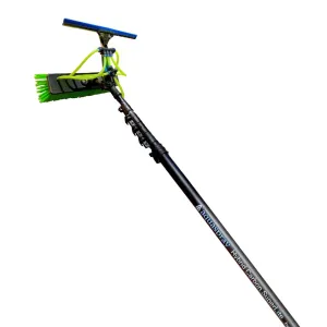 30 Foot Carbon Water Fed Pole Kit with Brush and Squeegee