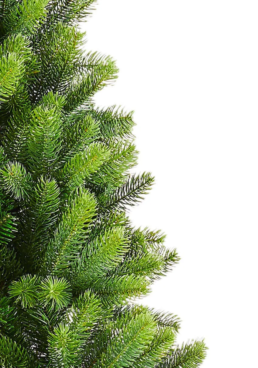 6.5' Royal Fir Slim Artificial Christmas Tree with 500 Warm White & Multi-Color LED Lights