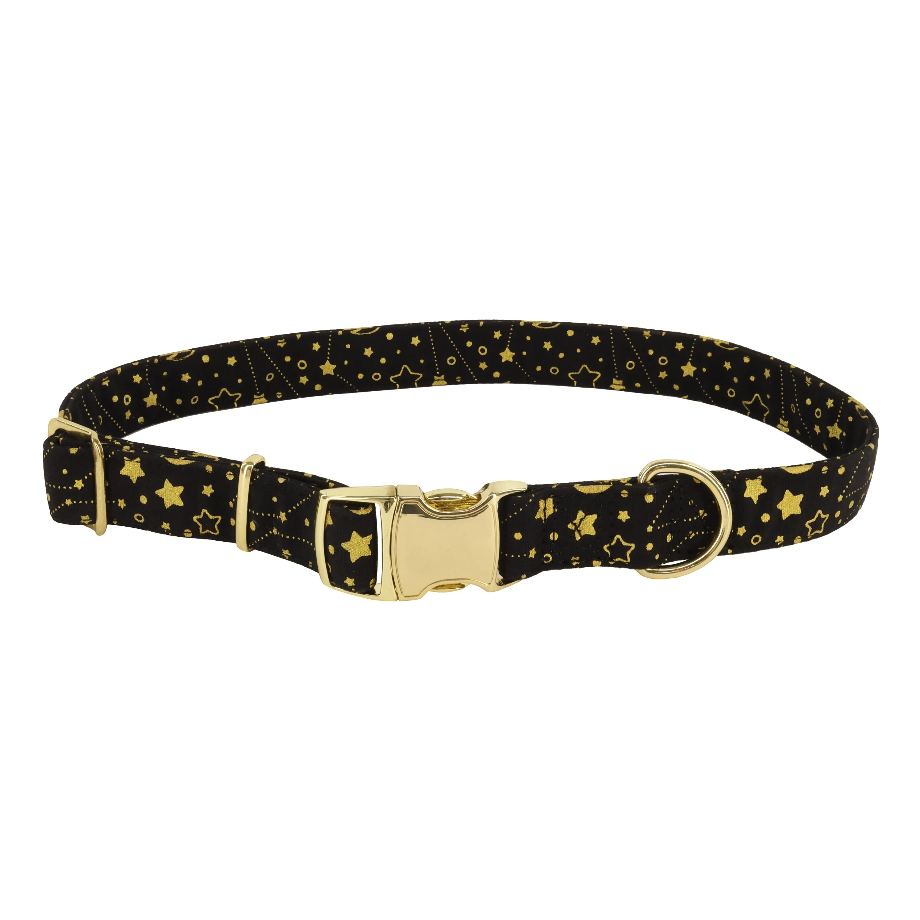 Accent Metallic Adjustable Dog Collar Stars Small/Med