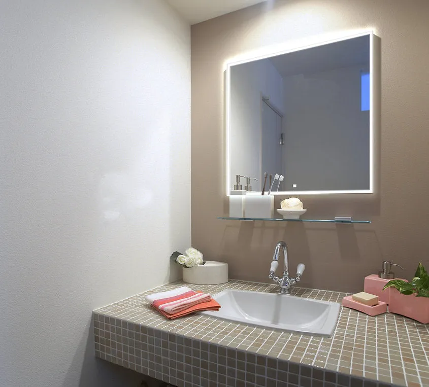 Aquadom Edge 40x32 LED Lighted Bathroom Mirror