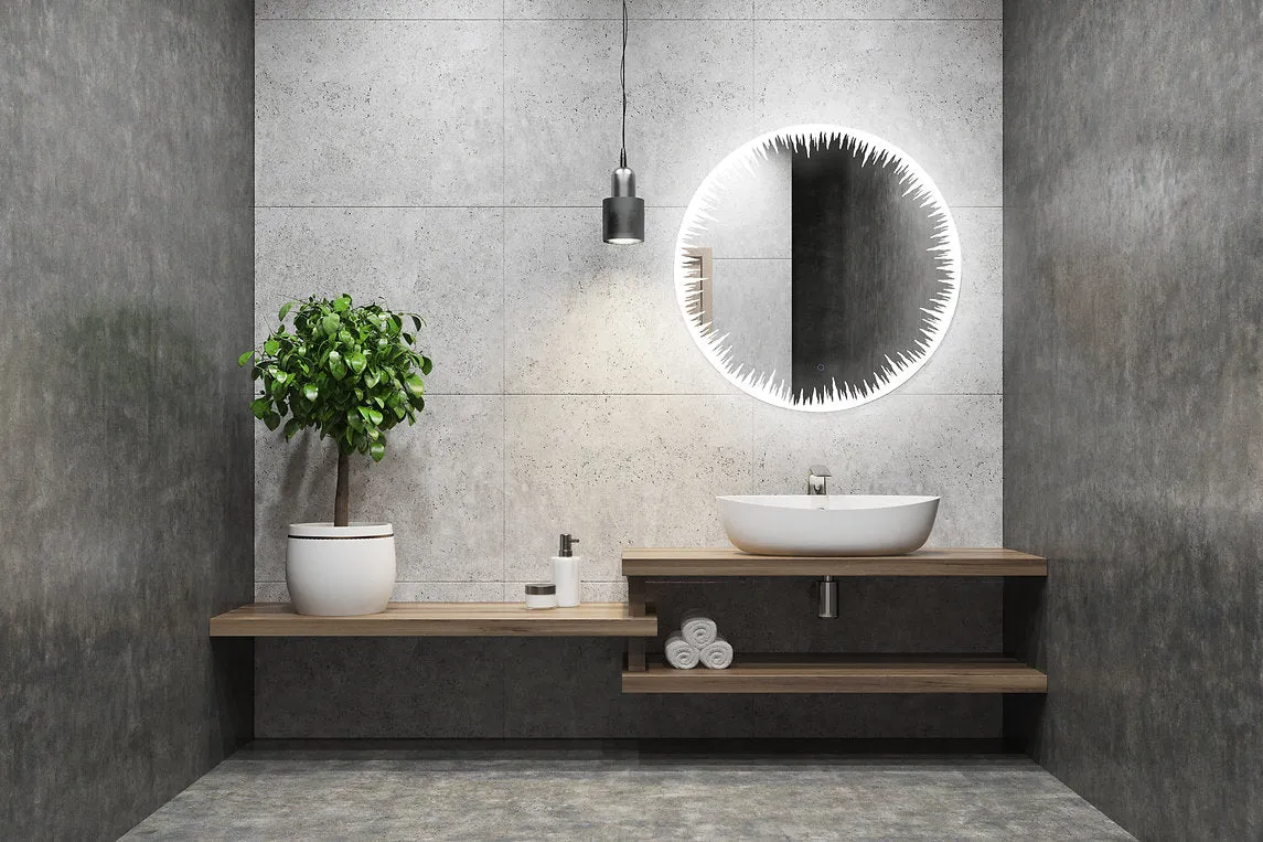 Aquadom Flame 24 Inches LED Lighted Bathroom Mirror