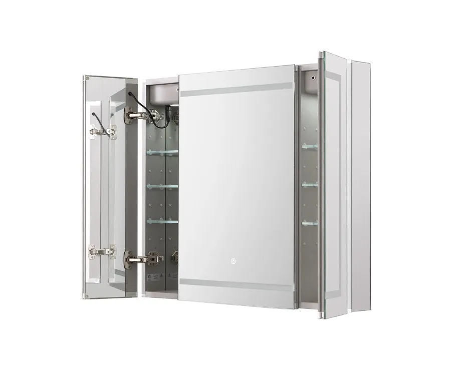 Aquadom Royale Plus 36x30 LED Lighted Triple Door Medicine Cabinet