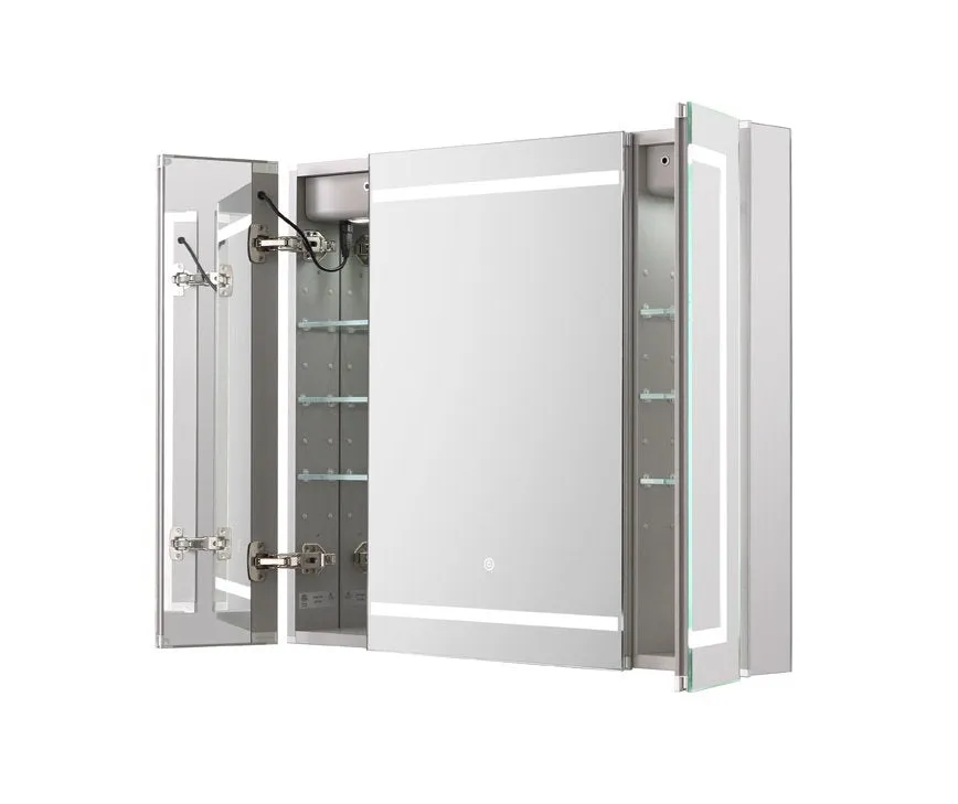 Aquadom Royale Plus 36x30 LED Lighted Triple Door Medicine Cabinet