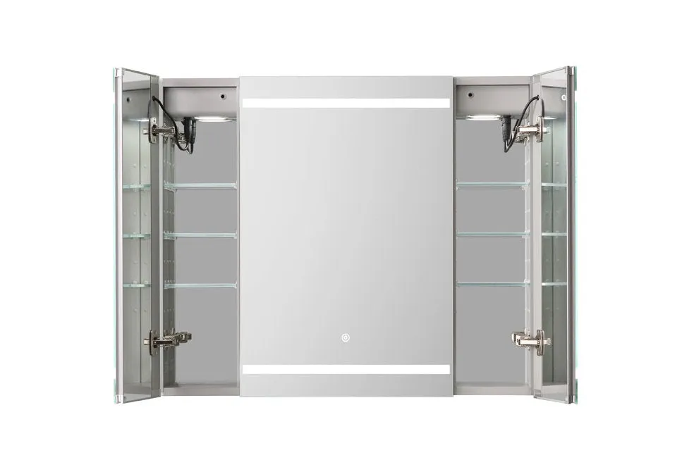 Aquadom Royale Plus 36x30 LED Lighted Triple Door Medicine Cabinet