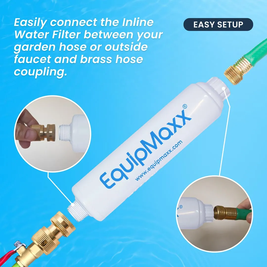 Aquaspray Telescopic Pole Kit with Double Gooseneck, Squeegee, Inline Water Filter, and TDS Meter