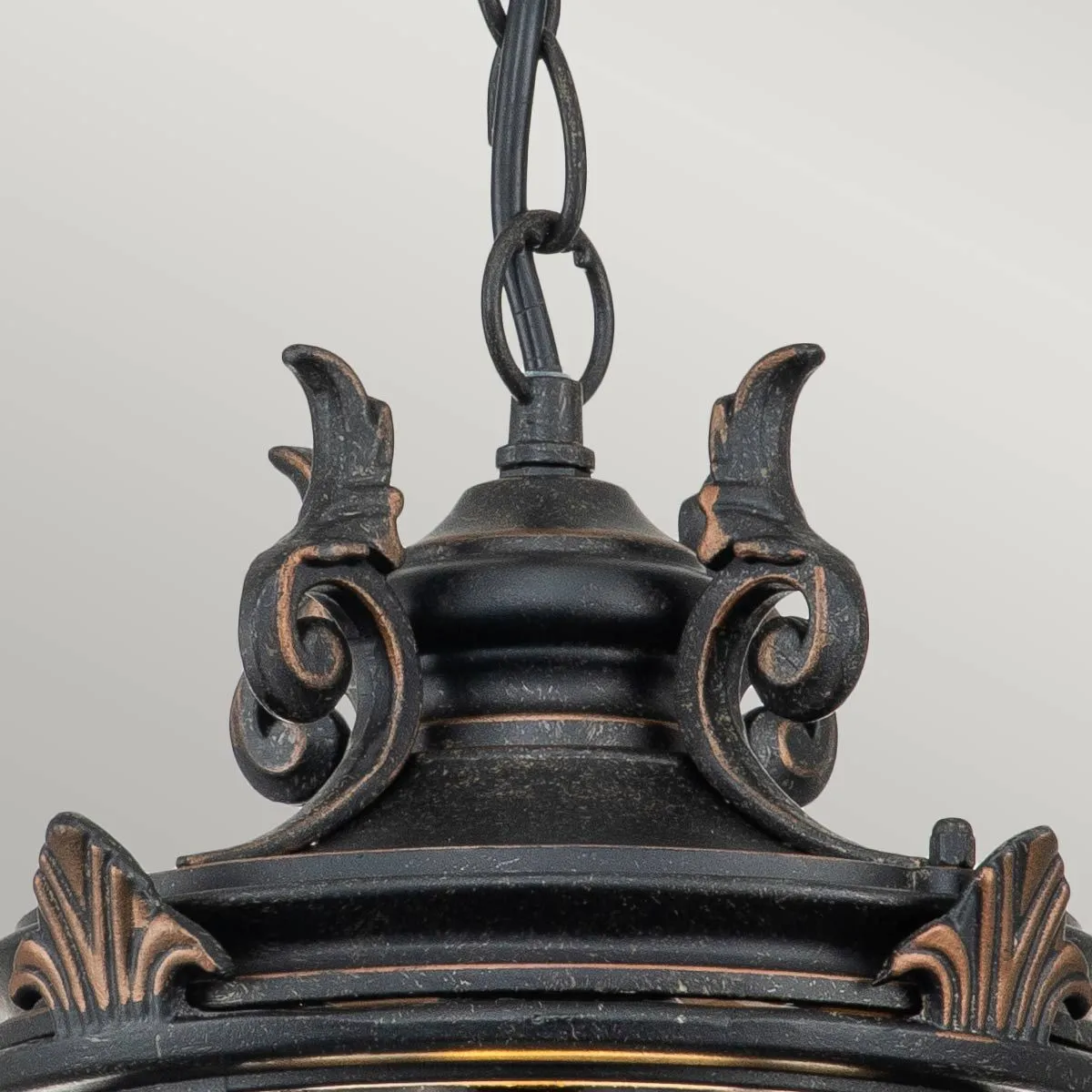 Baltimore 1 Light Medium/Large Chain Lantern - Weathered Bronze IP44 E27