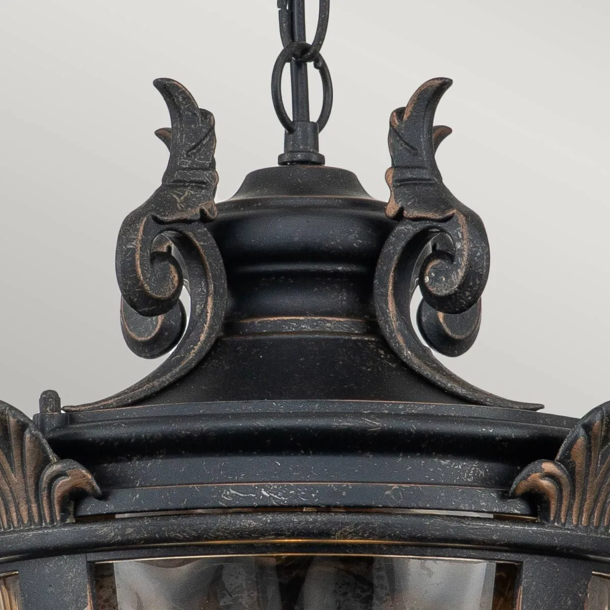 Baltimore 1 Light Medium/Large Chain Lantern - Weathered Bronze IP44 E27