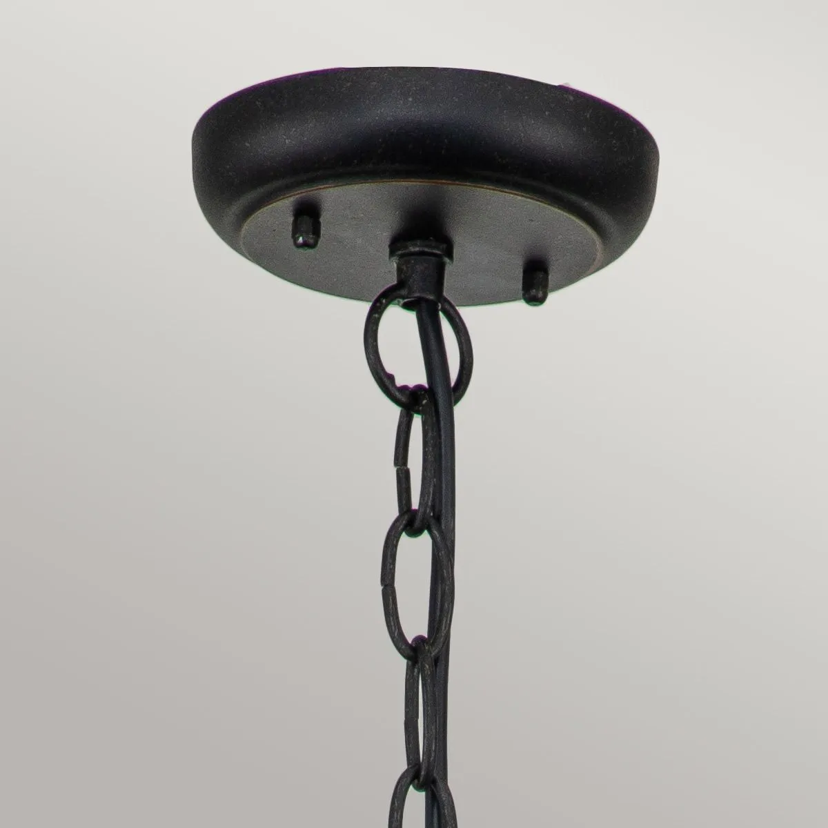 Baltimore 1 Light Medium/Large Chain Lantern - Weathered Bronze IP44 E27