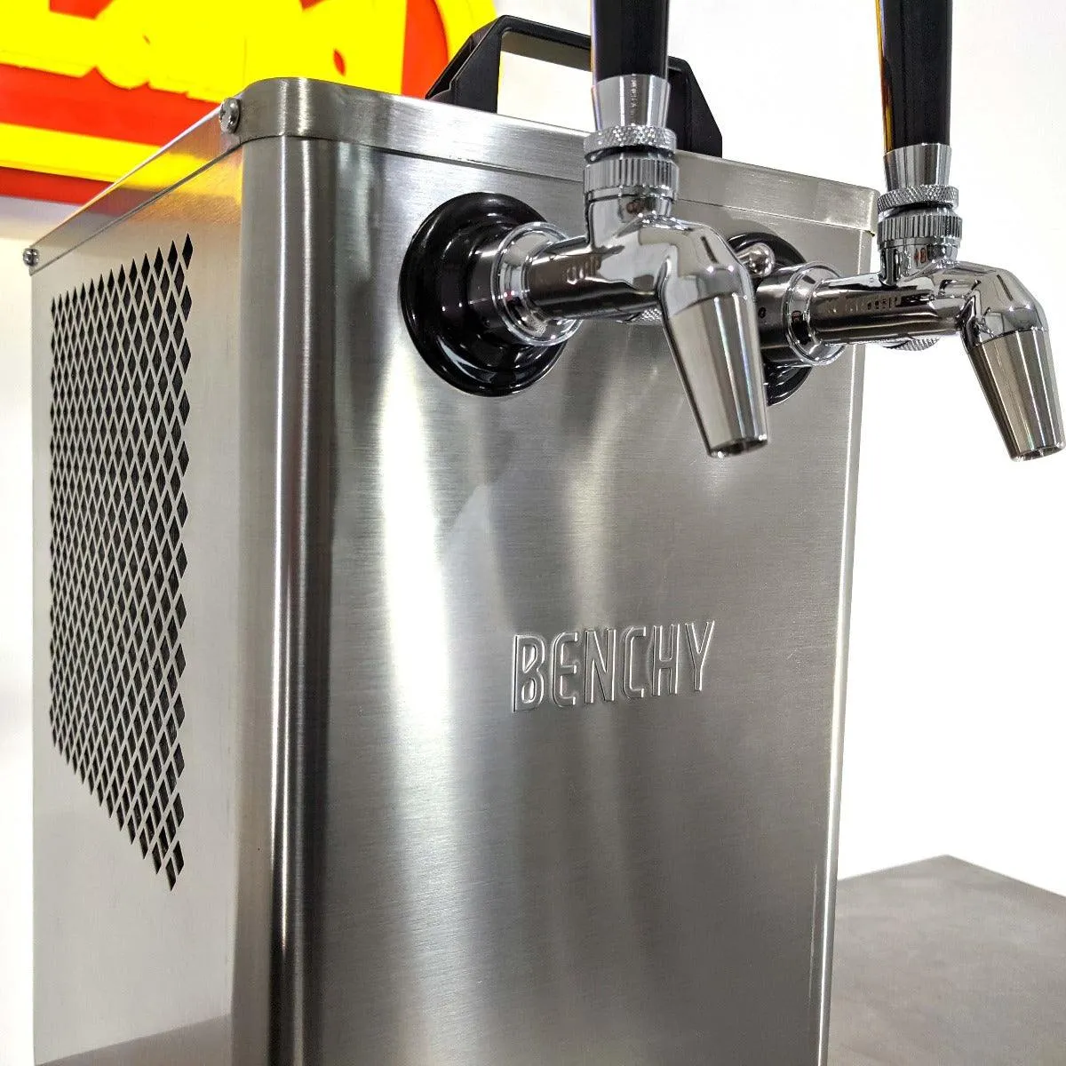 Benchy - Carbon - Double Taps Bench Top Keg Dispenser (Stainless FC  Taps)12v/ 24v/240V