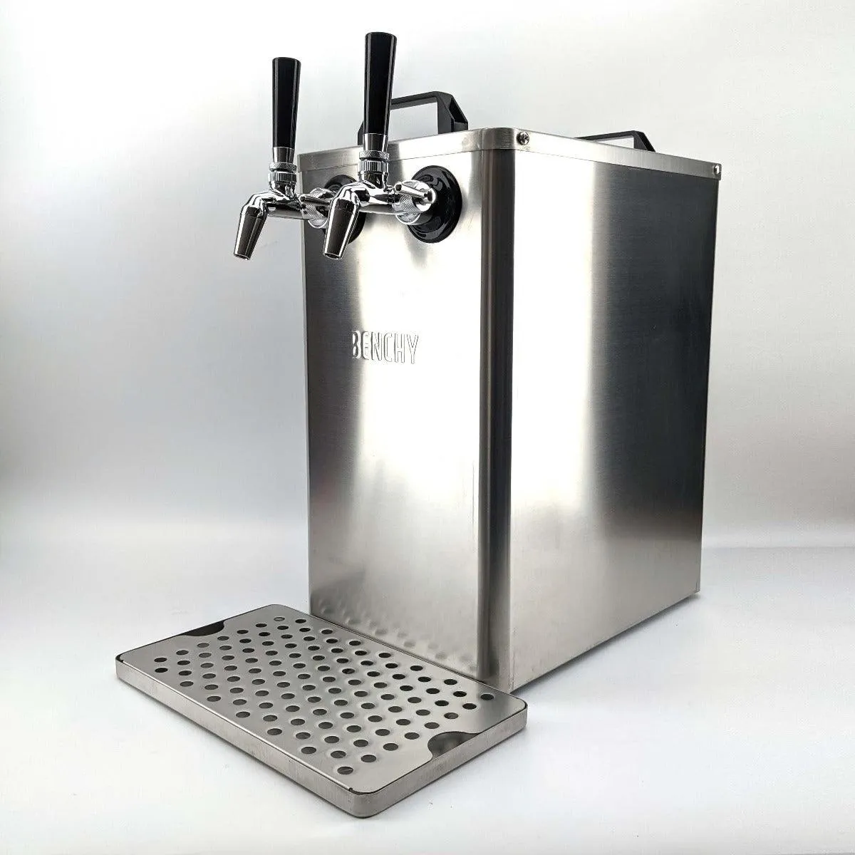 Benchy - Carbon - Double Taps Bench Top Keg Dispenser (Stainless FC  Taps)12v/ 24v/240V