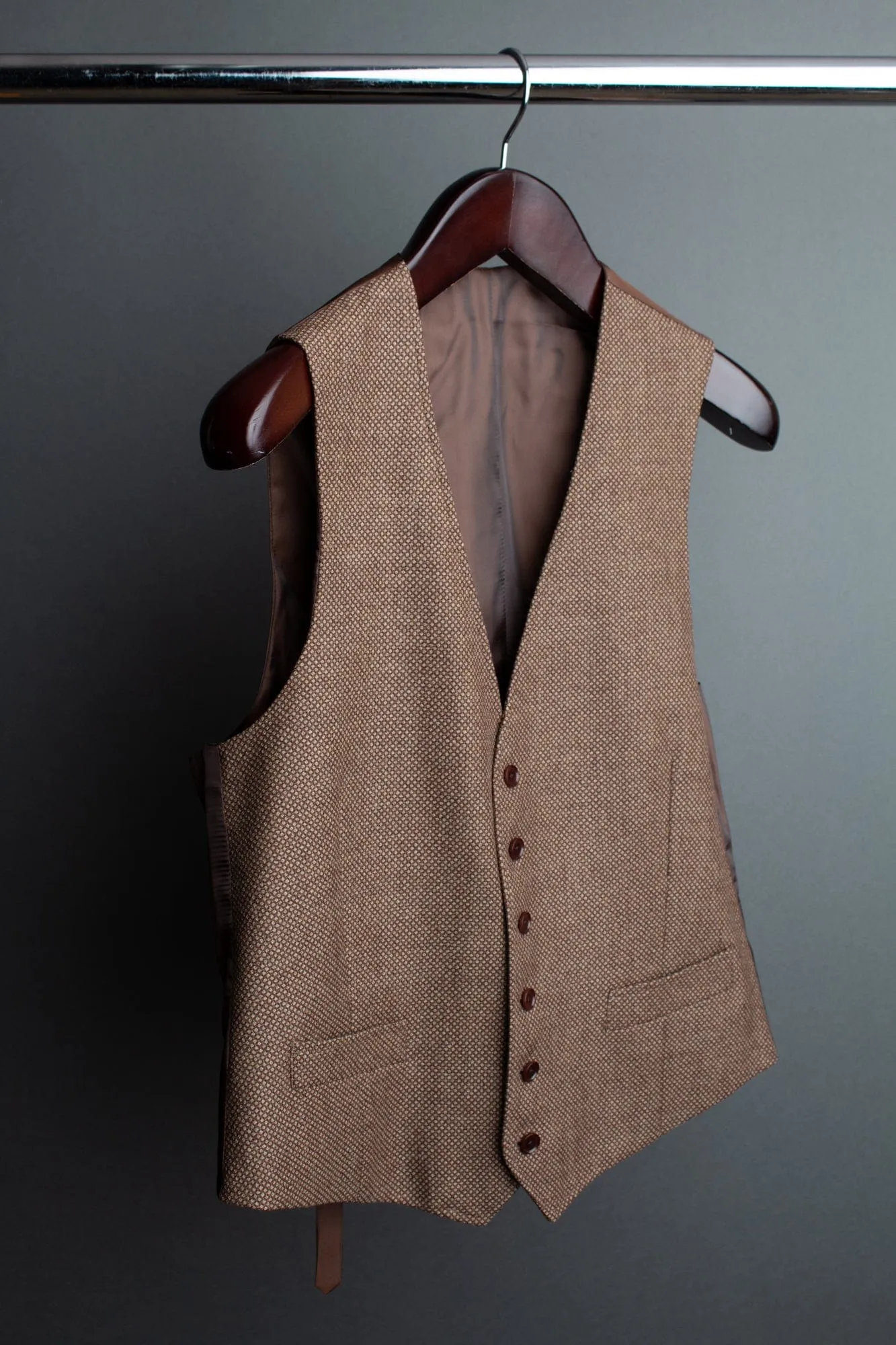 Birdseye Tweed Vest