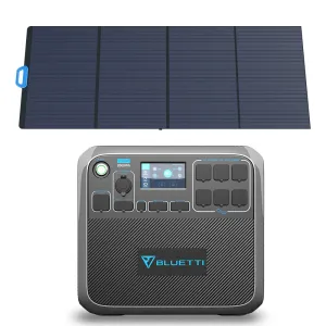 BLUETTI AC200P Portable Power Station   PV350 Solar Panel | 2,000W 2,000Wh