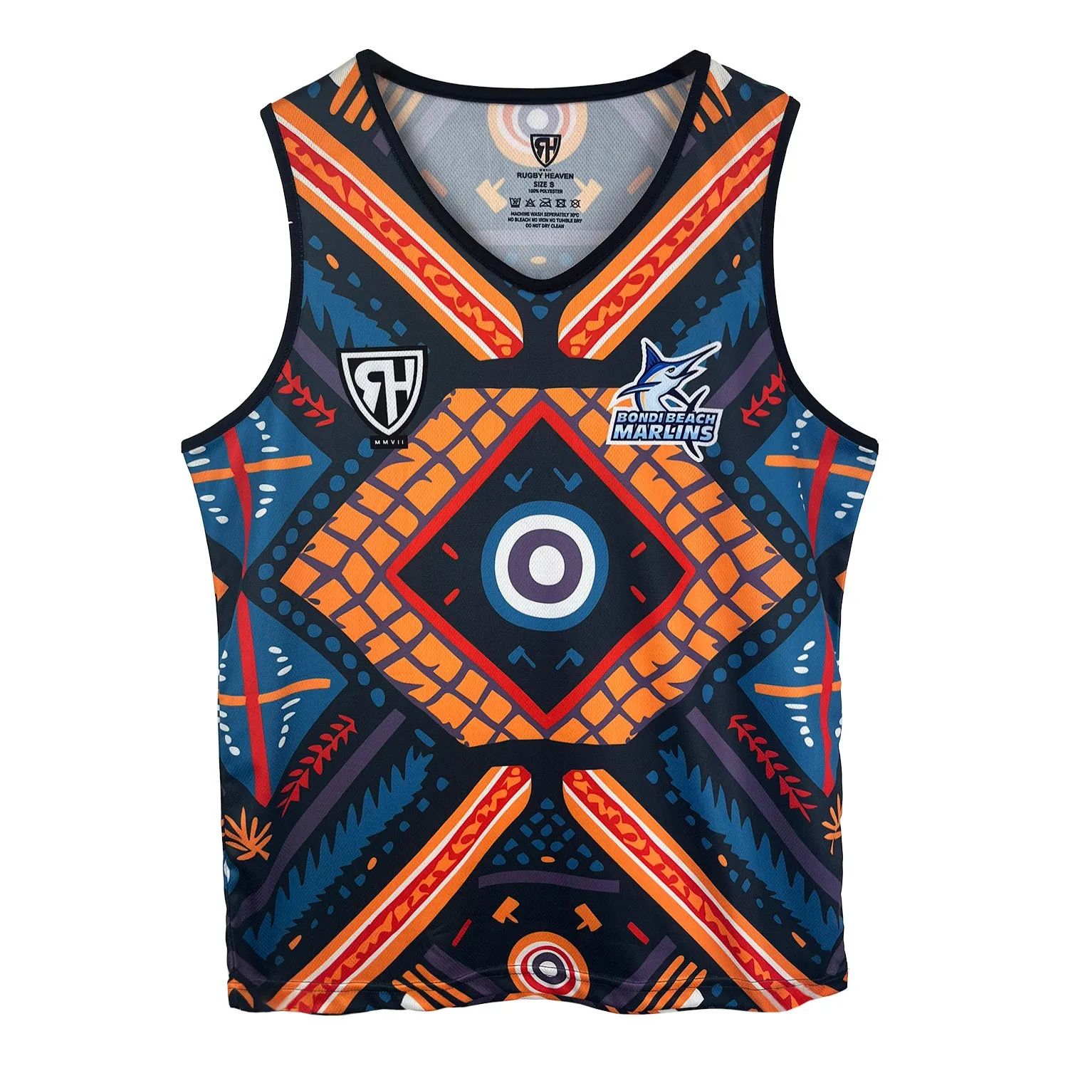 Bondi Beach Marlins Mens Rugby Singlet