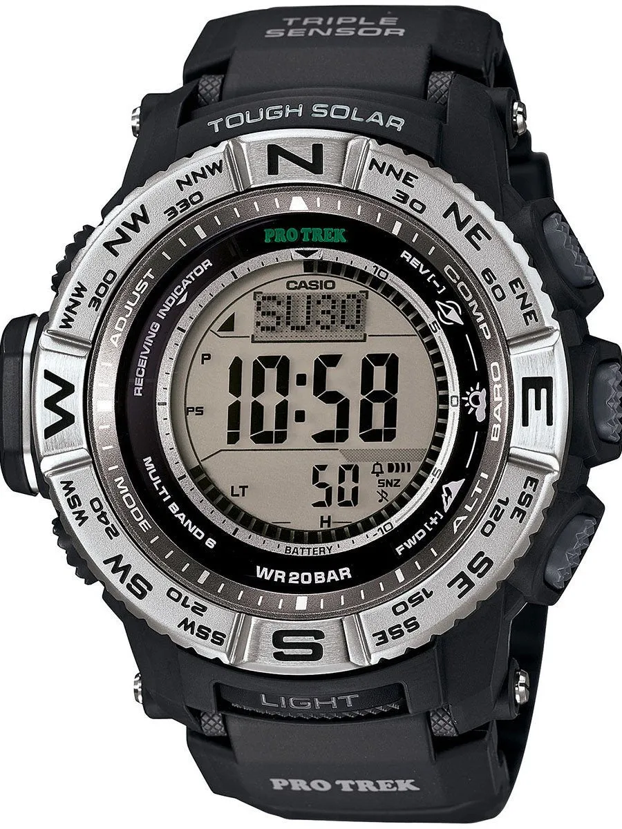 Casio ProTrek Triple Sensor Tough Solar Mens Outdoor Watch PRW3500-1