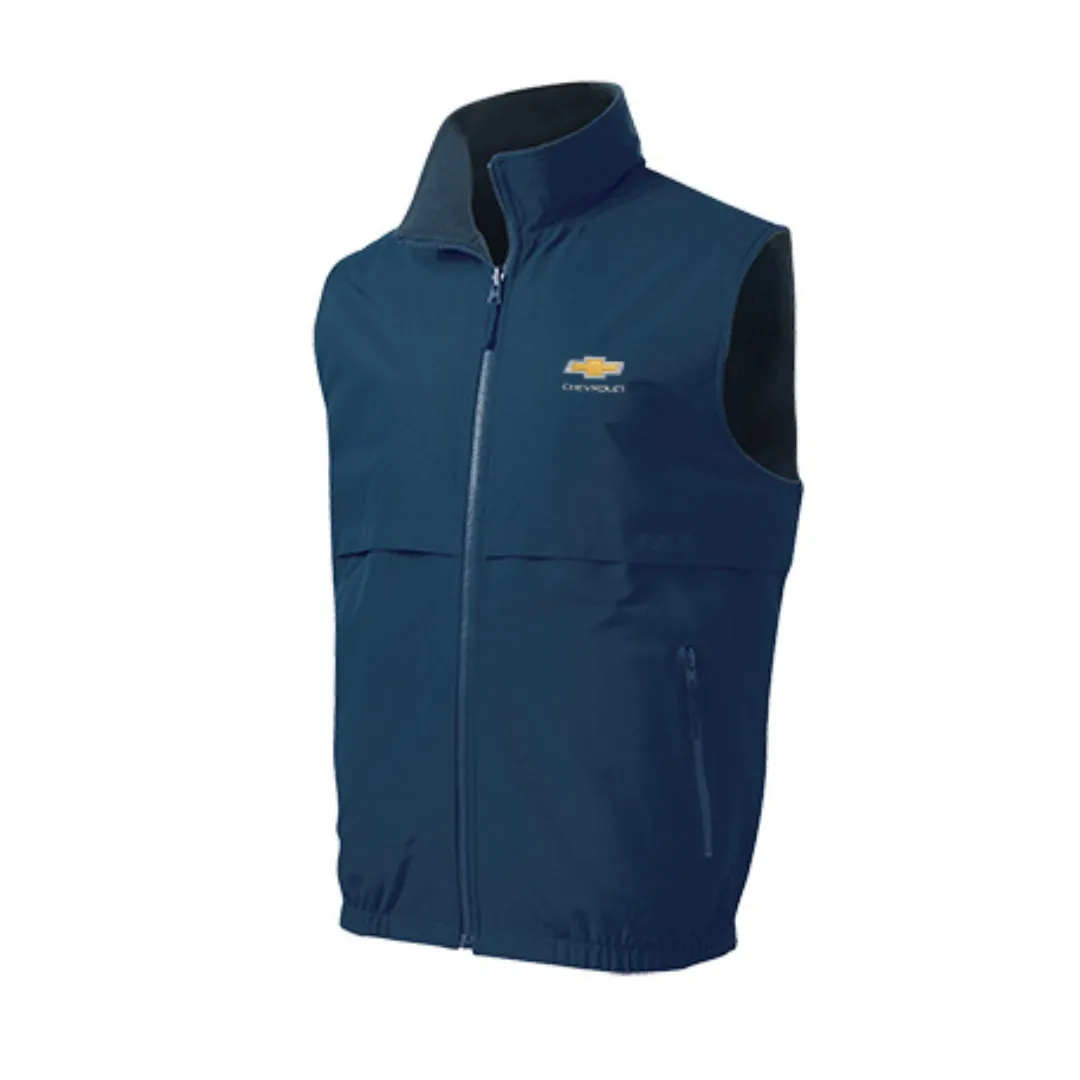 Chevrolet Gold Bowtie Reversible Fleece Jacket Vest