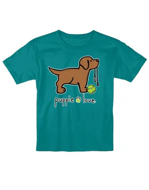 CHOCOLATE LAB PUP, YOUTH SS (PRINTED TO ORDER)