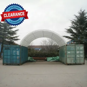 [CLEARANCE] 20' x 20' PE Fabric Container Shelter