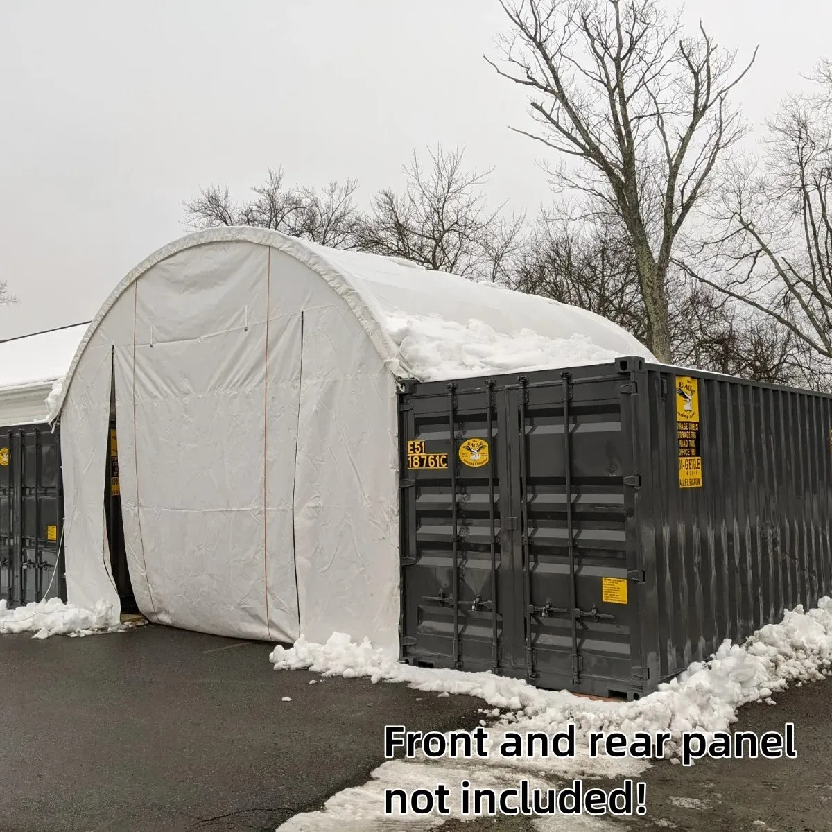 [CLEARANCE] 20' x 20' PE Fabric Container Shelter