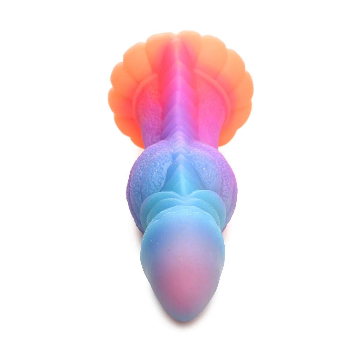 Creature Cocks Galactic Cock Alien Creature Glow In The Dark Silicone Dildo Blue Pink Purple