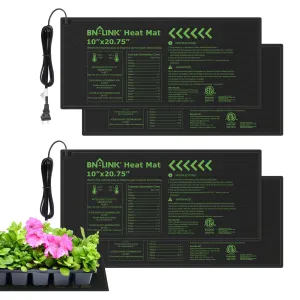 Durable Seedling Heat Mat Warm Hydroponic Heating Pad Waterproof 10" x 20.75" - 4 Pack Bn-link