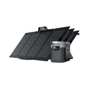 EcoFlow DELTA Max 2000 Solar Generator   3 (Three) 110W Portable Solar Panels