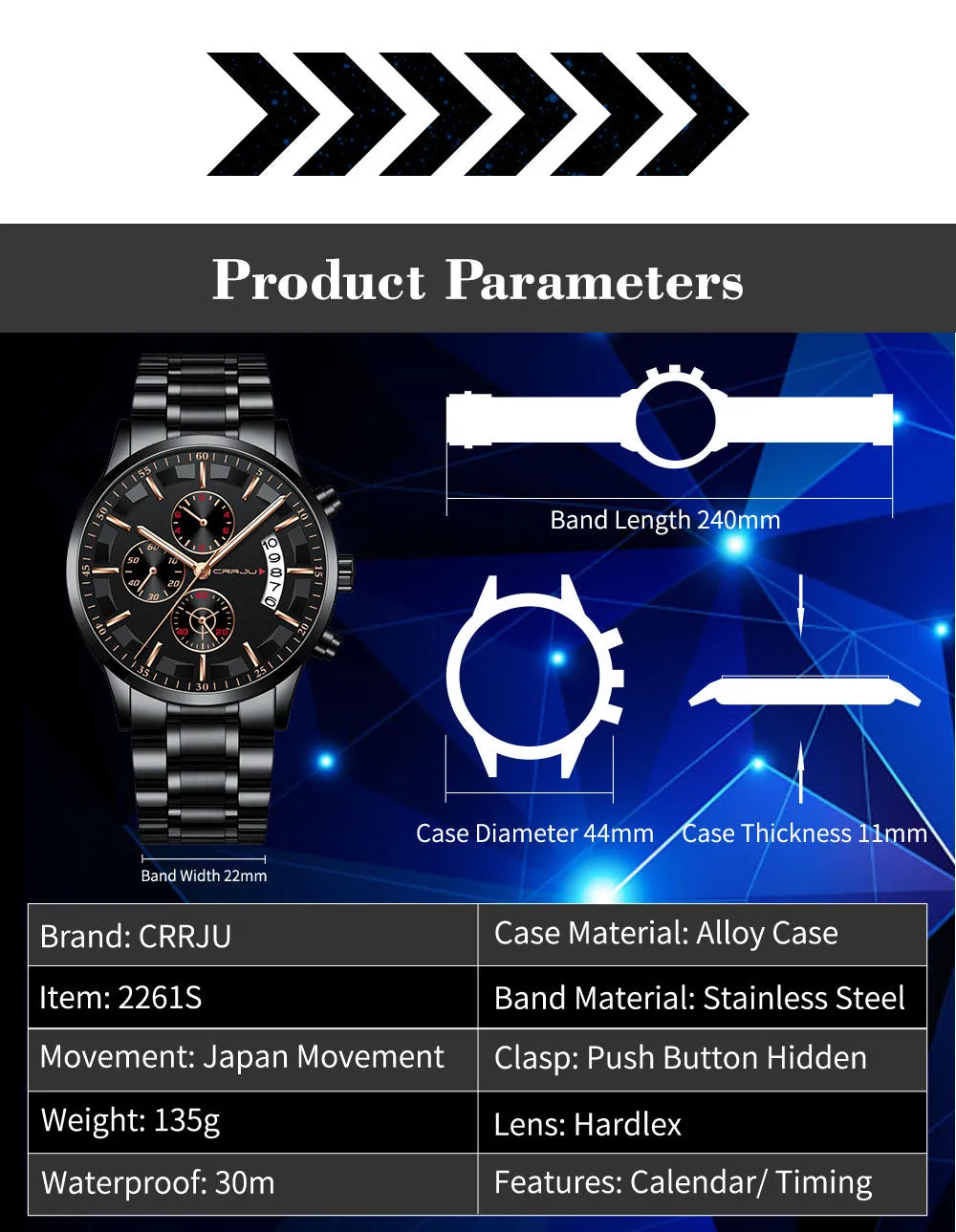 Fashion Men Watches Male Top Brand Luxury Quartz Watch Men Casual Waterproof Sports WristWatch