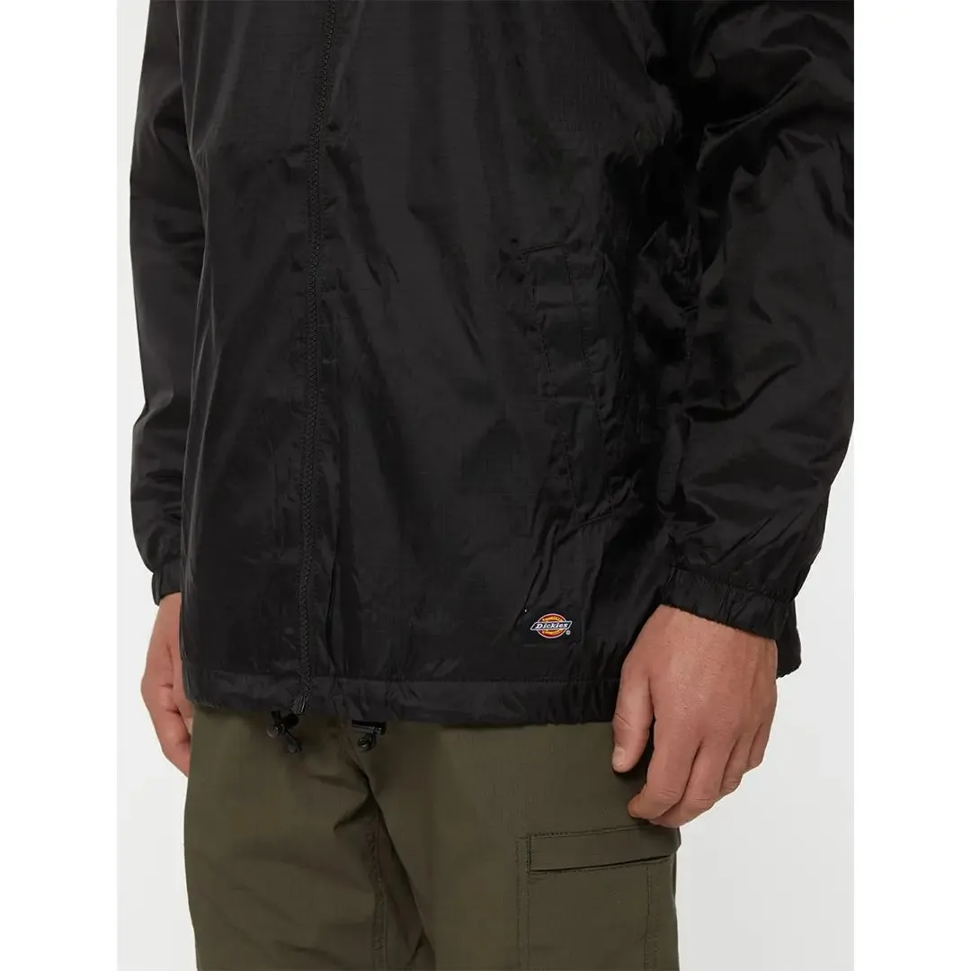 Fleece Lined Nylon Hooded Jacket - Black by Dickies