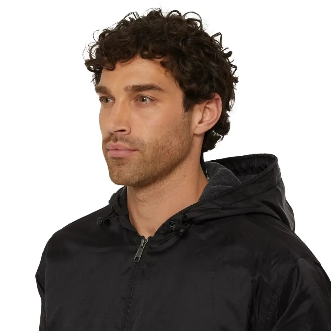 Fleece Lined Nylon Hooded Jacket - Black by Dickies