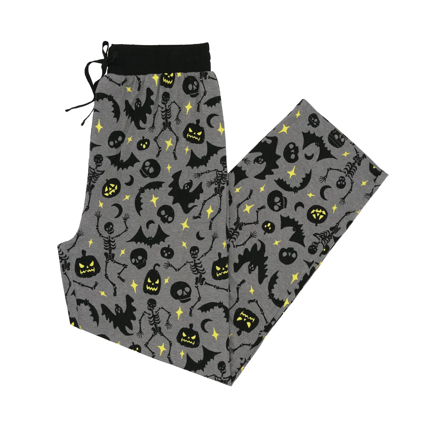 Gray Glowing Ghouls Men's Pajama Pants