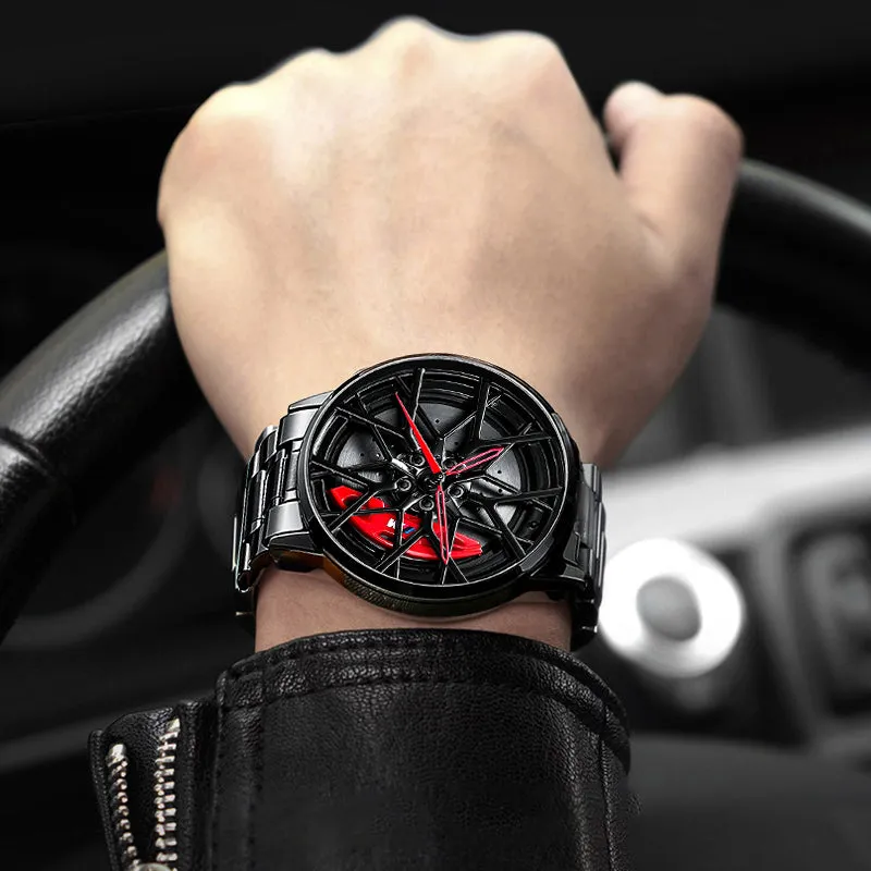 Luxury Sports Car Wheel Watch