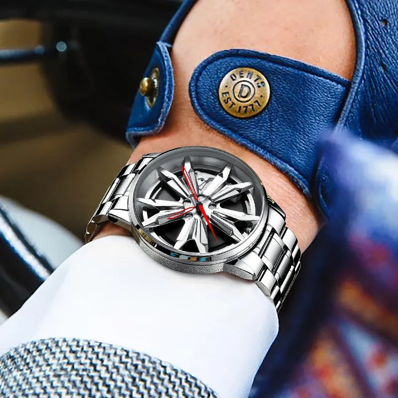 Luxury Sports Car Wheel Watch