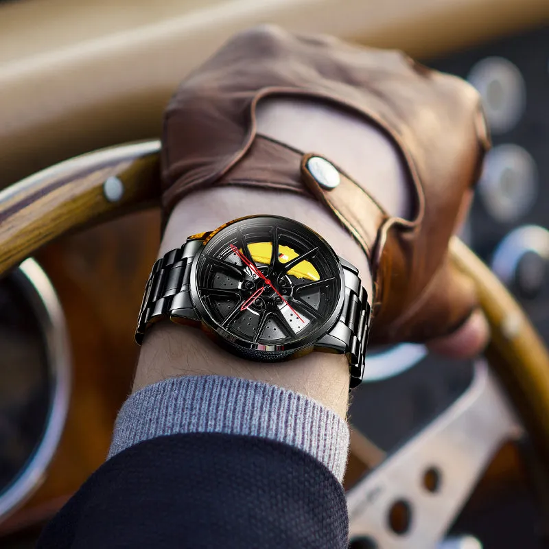 Luxury Sports Car Wheel Watch