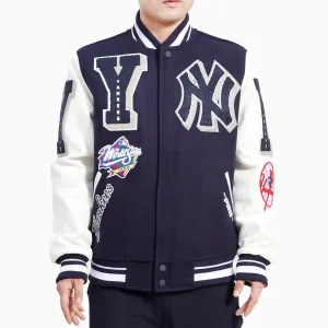 Men's New York Yankees Mash Up Varsity Satin Jacket