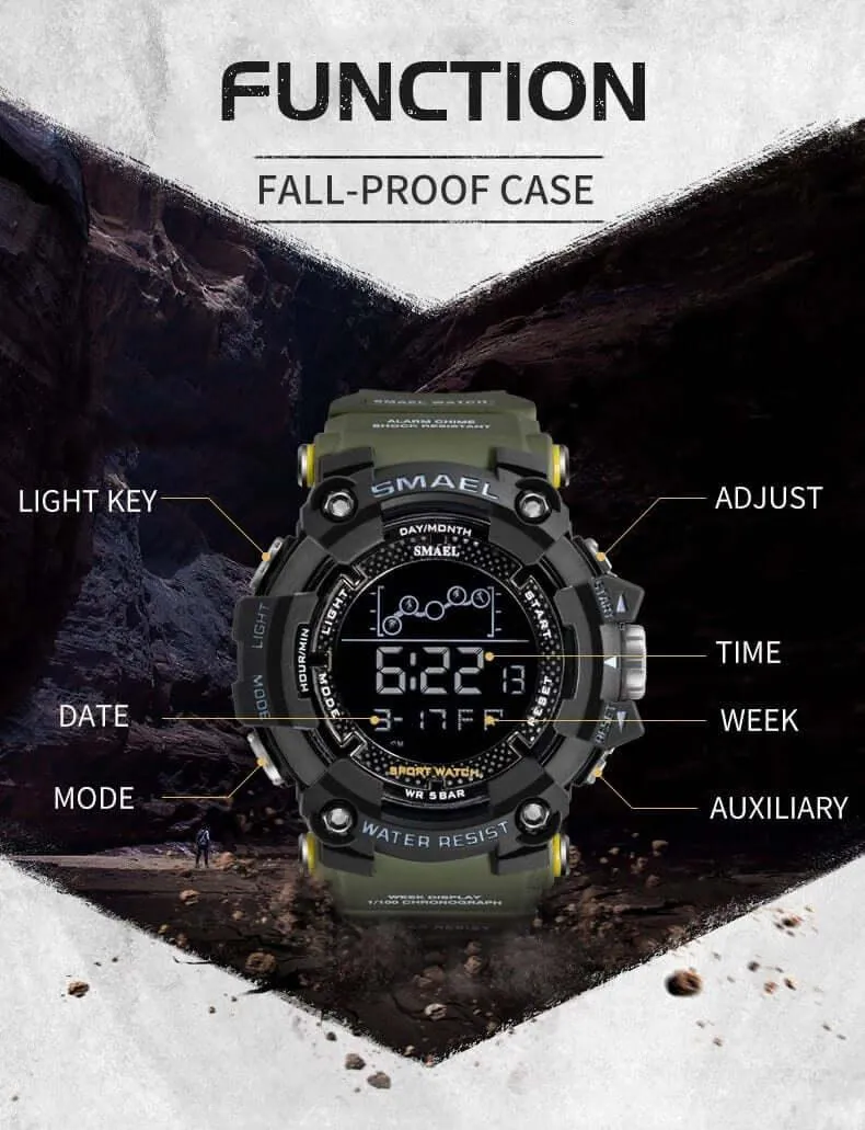 Men's Waterproof Sports Watch