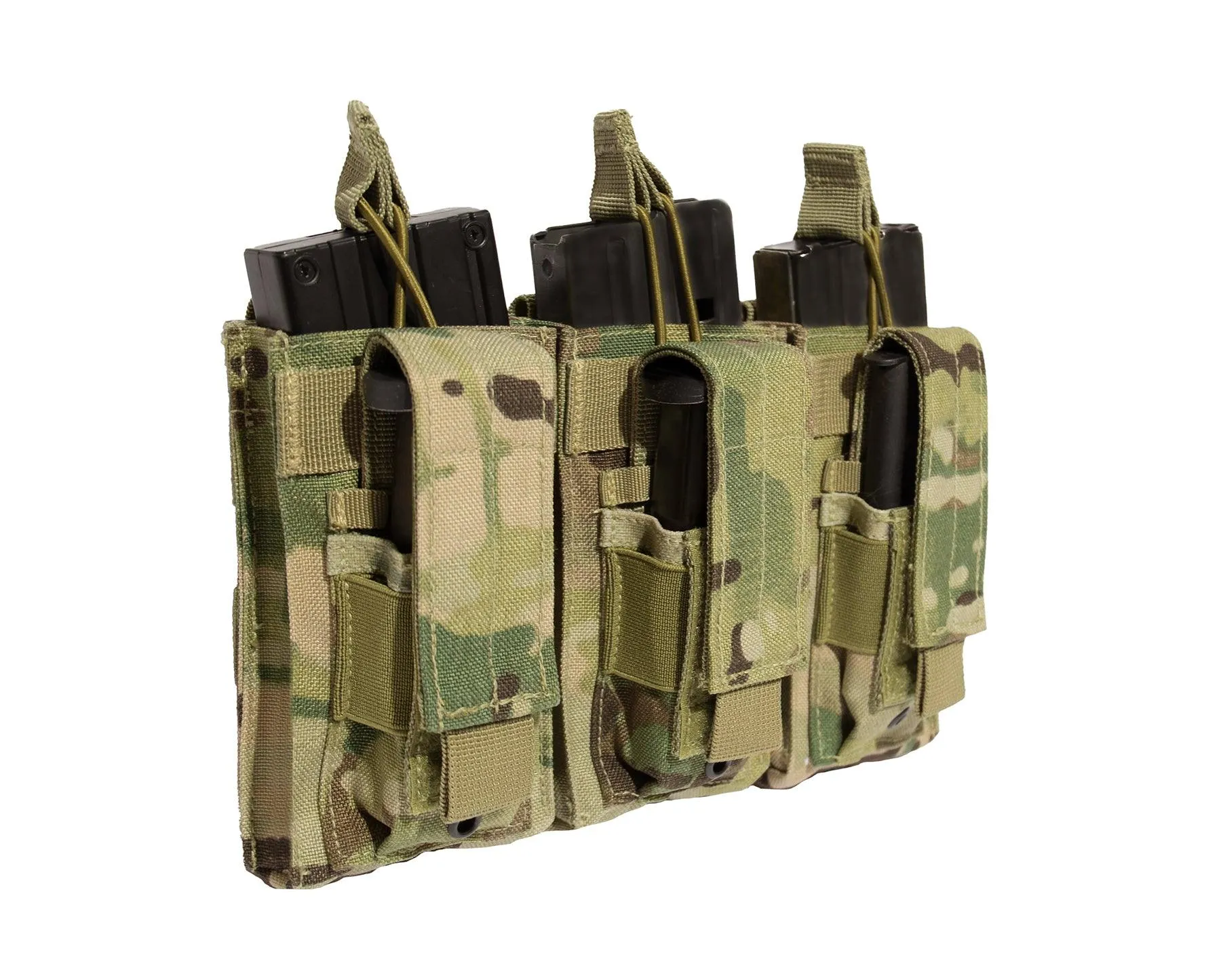 MOLLE Triple Kangaroo Rifle and Pistol Mag Pouch