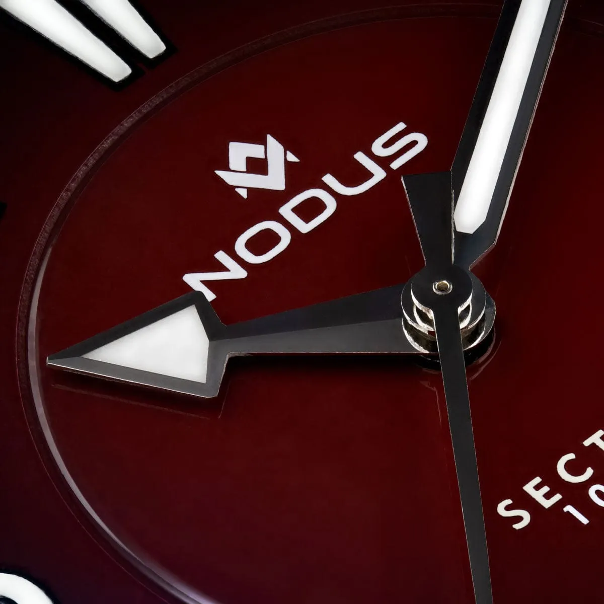 Nodus Sector Dive Automatic Watch - Redtide Dial - Steel Bezel