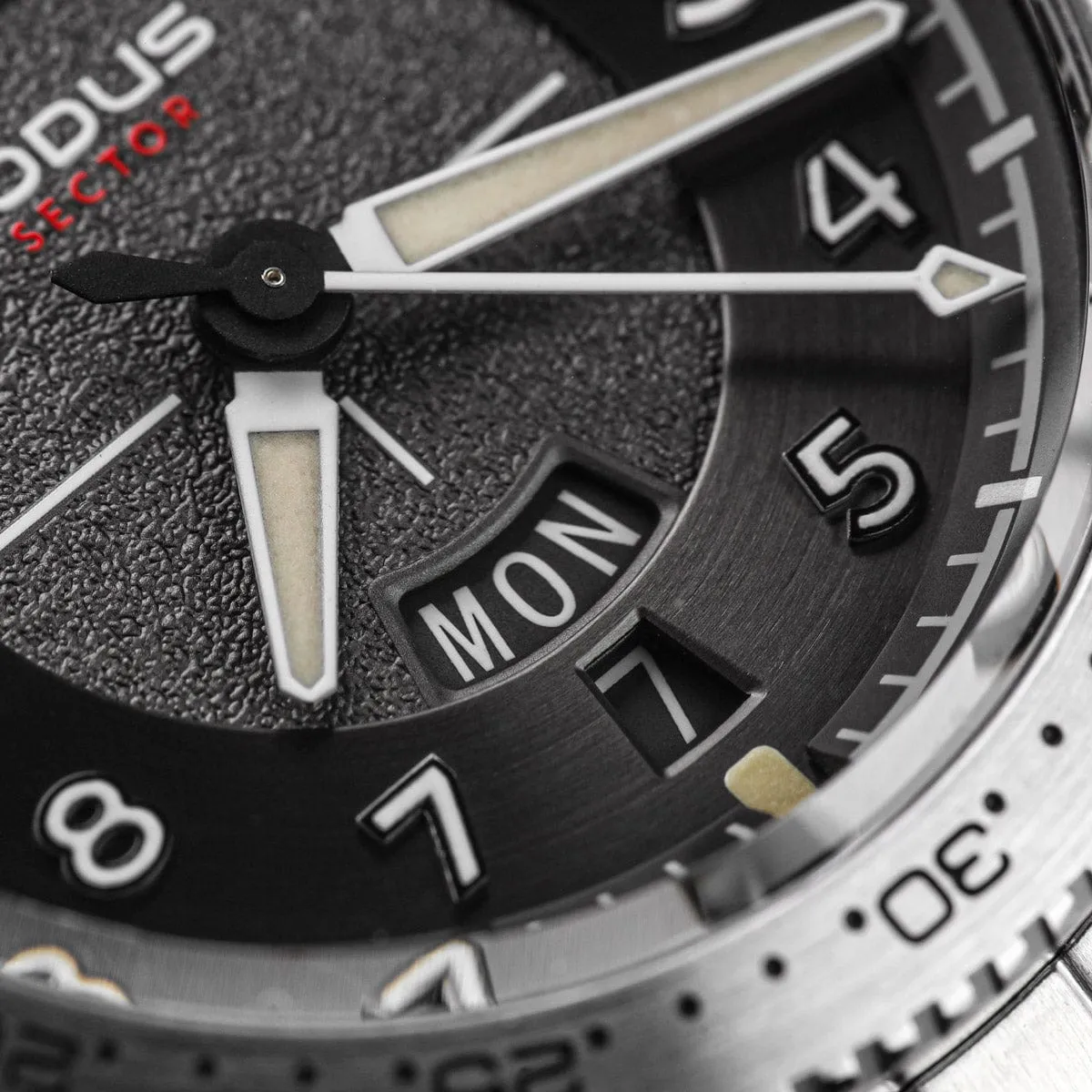 Nodus Sector Pilot Automatic Watch - Corsair Grey - DLC Bezel