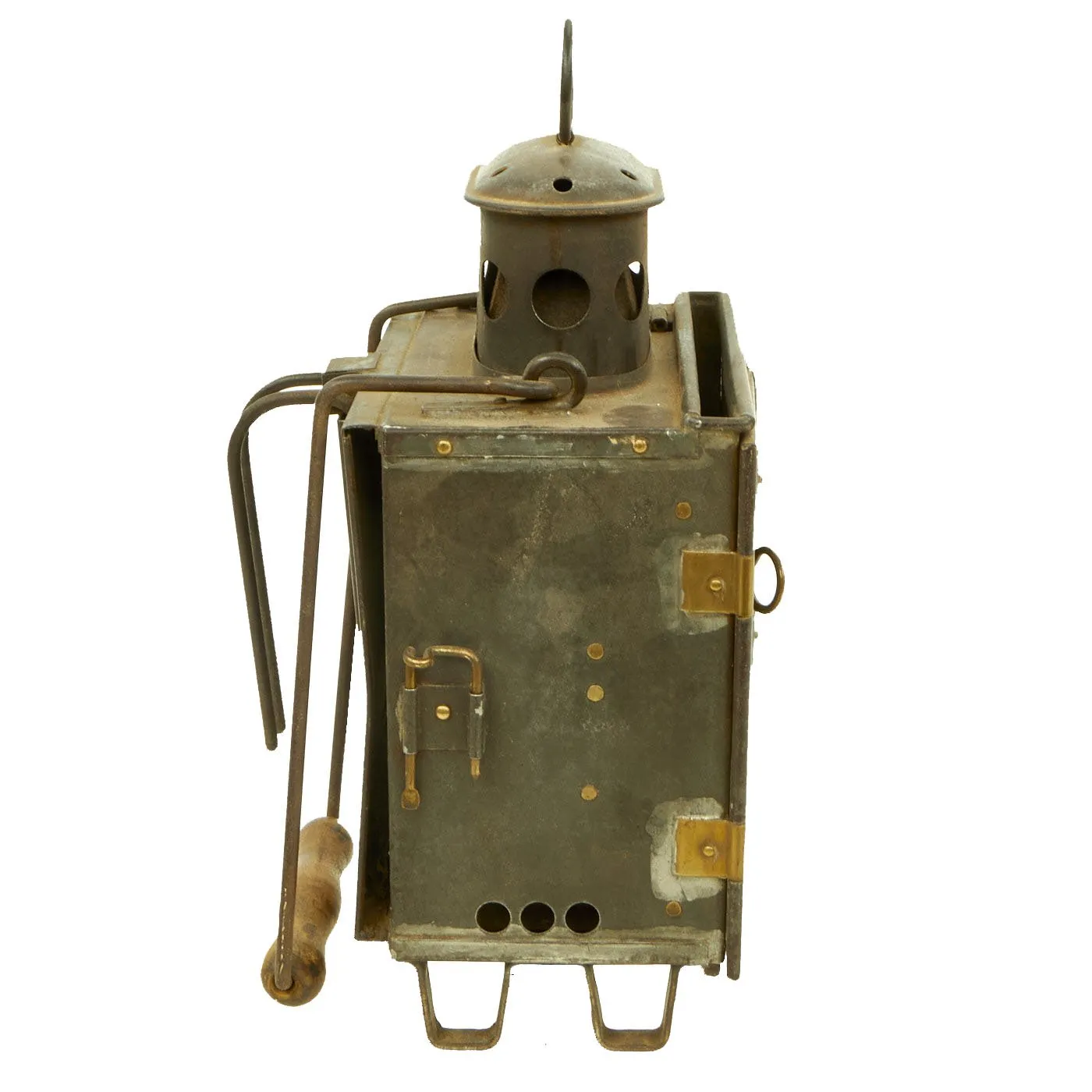 Original German WWI Blendlat 07/12 Trench Lantern by Gebr. Bing A.G. of Nürnberg