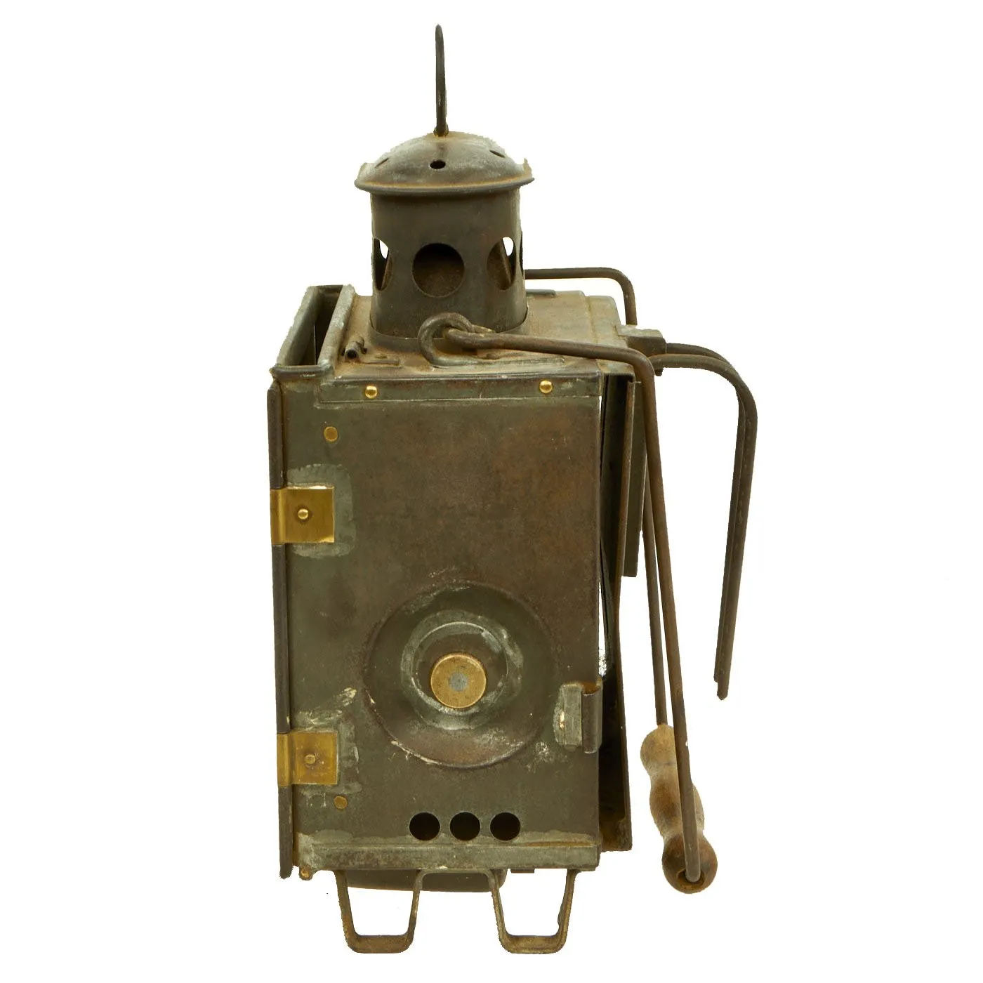 Original German WWI Blendlat 07/12 Trench Lantern by Gebr. Bing A.G. of Nürnberg