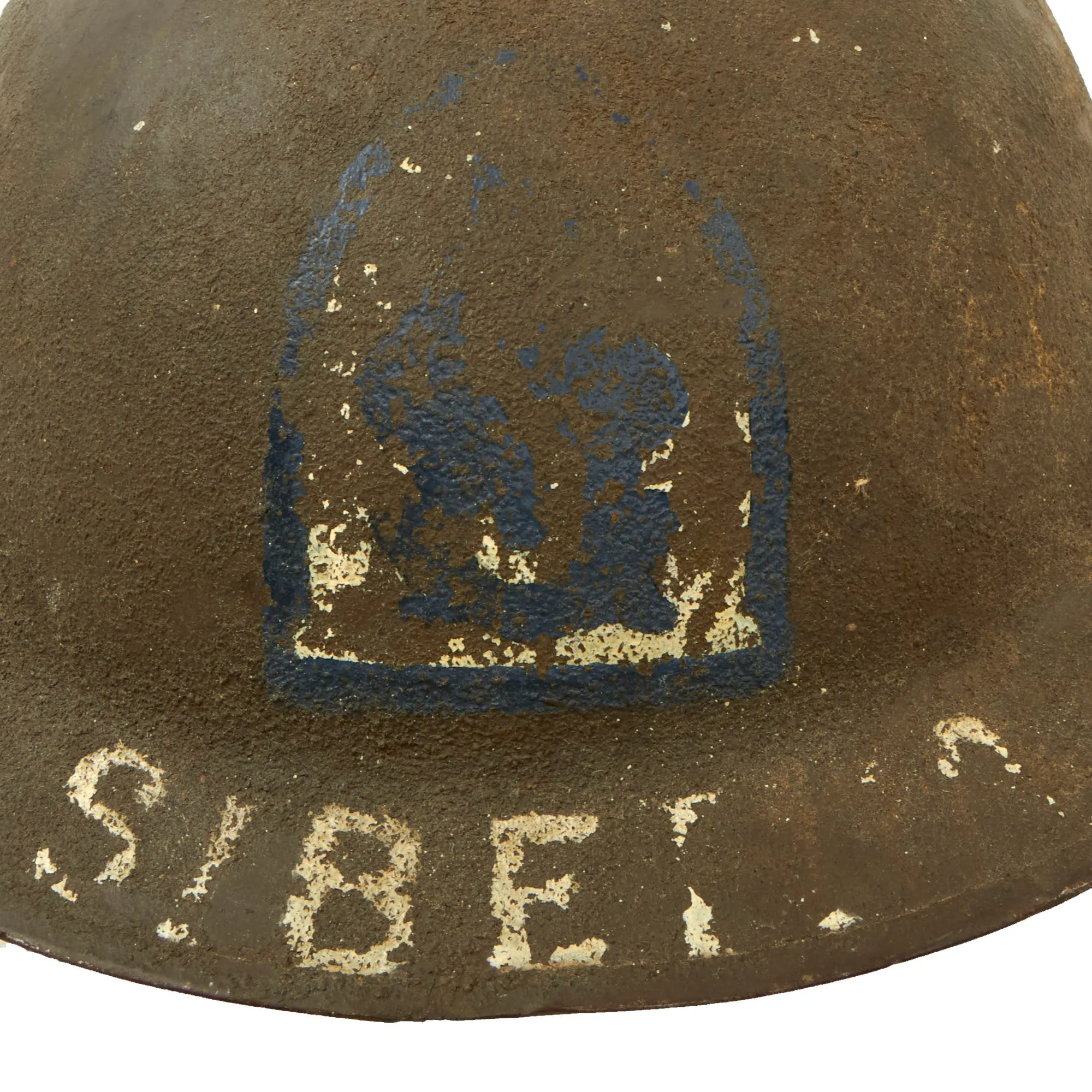 Original U.S. WWI Russian Revolution Complete M1917 AEF Siberia "Polar Bears" Helmet - 31st Infantry Regiment