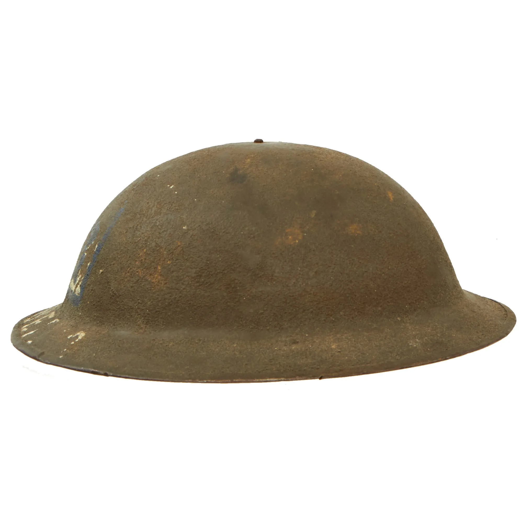 Original U.S. WWI Russian Revolution Complete M1917 AEF Siberia "Polar Bears" Helmet - 31st Infantry Regiment