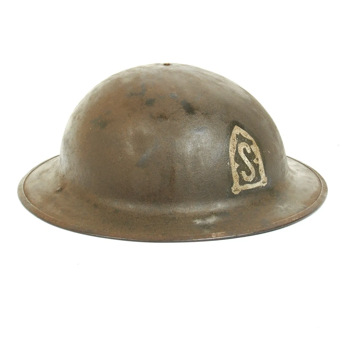 Original U.S. WWI Russian Revolution M1917 AEF Siberia "Polar Bears" Helmet - 31st Infantry Regiment