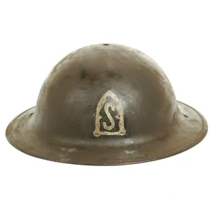 Original U.S. WWI Russian Revolution M1917 AEF Siberia "Polar Bears" Helmet - 31st Infantry Regiment