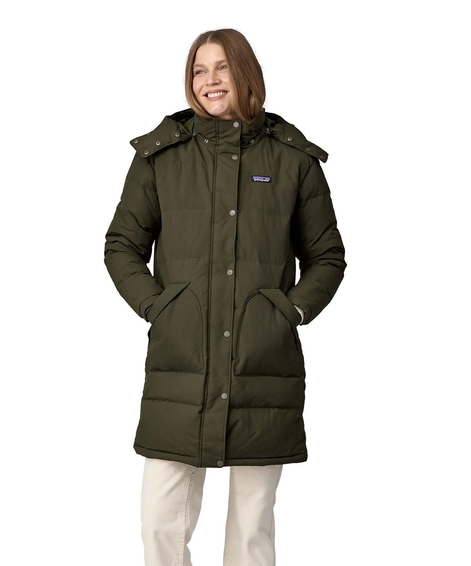 Patagonia Women's Downdrift Parka Jacket - Pine Needle Green