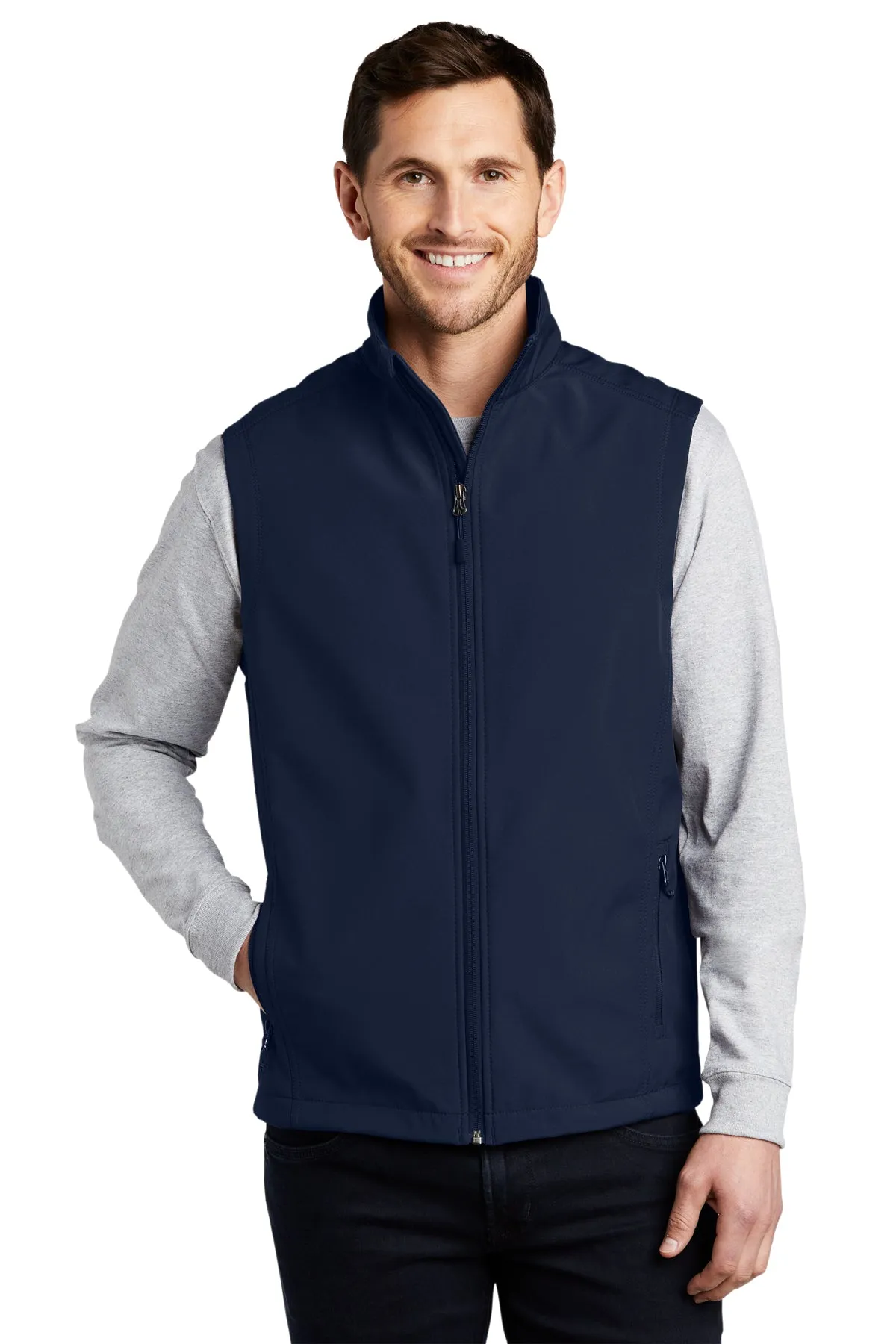 Port Authority Core Soft Shell Custom Vests, Dress Blue Navy