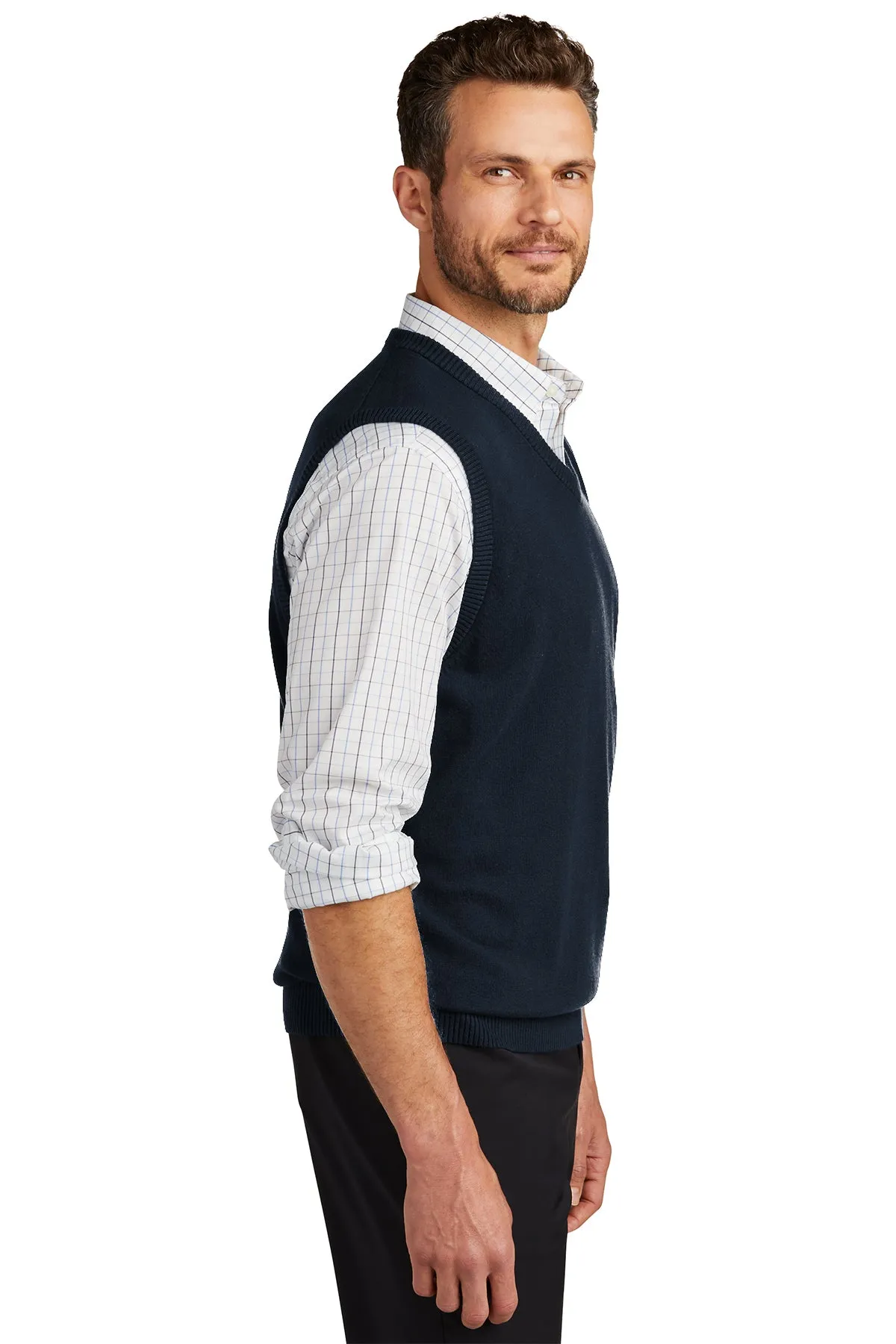 Port Authority Customized Sweater Vests, Navy