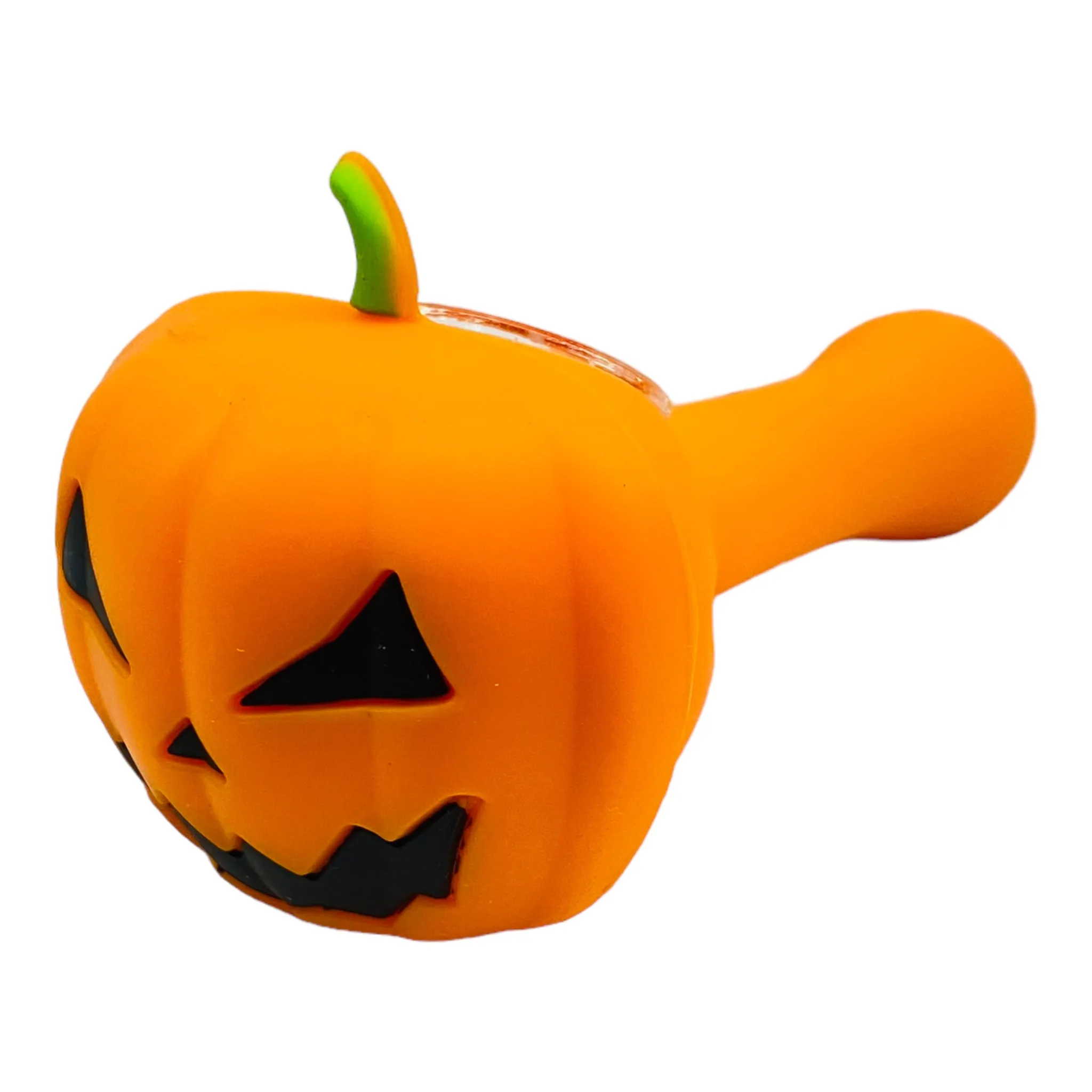 Silicone Jack-o'-lantern Hand Pipe With Multi Hole Bowl