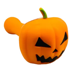 Silicone Jack-o'-lantern Hand Pipe With Multi Hole Bowl